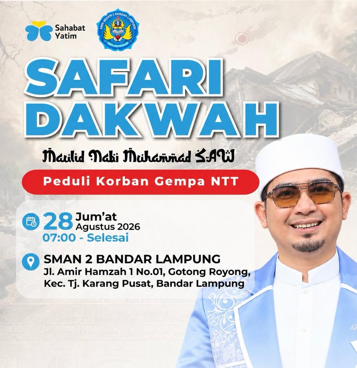 Safari Dakwah Maulid Nabi SAW Peduli Korban Gempa NTT