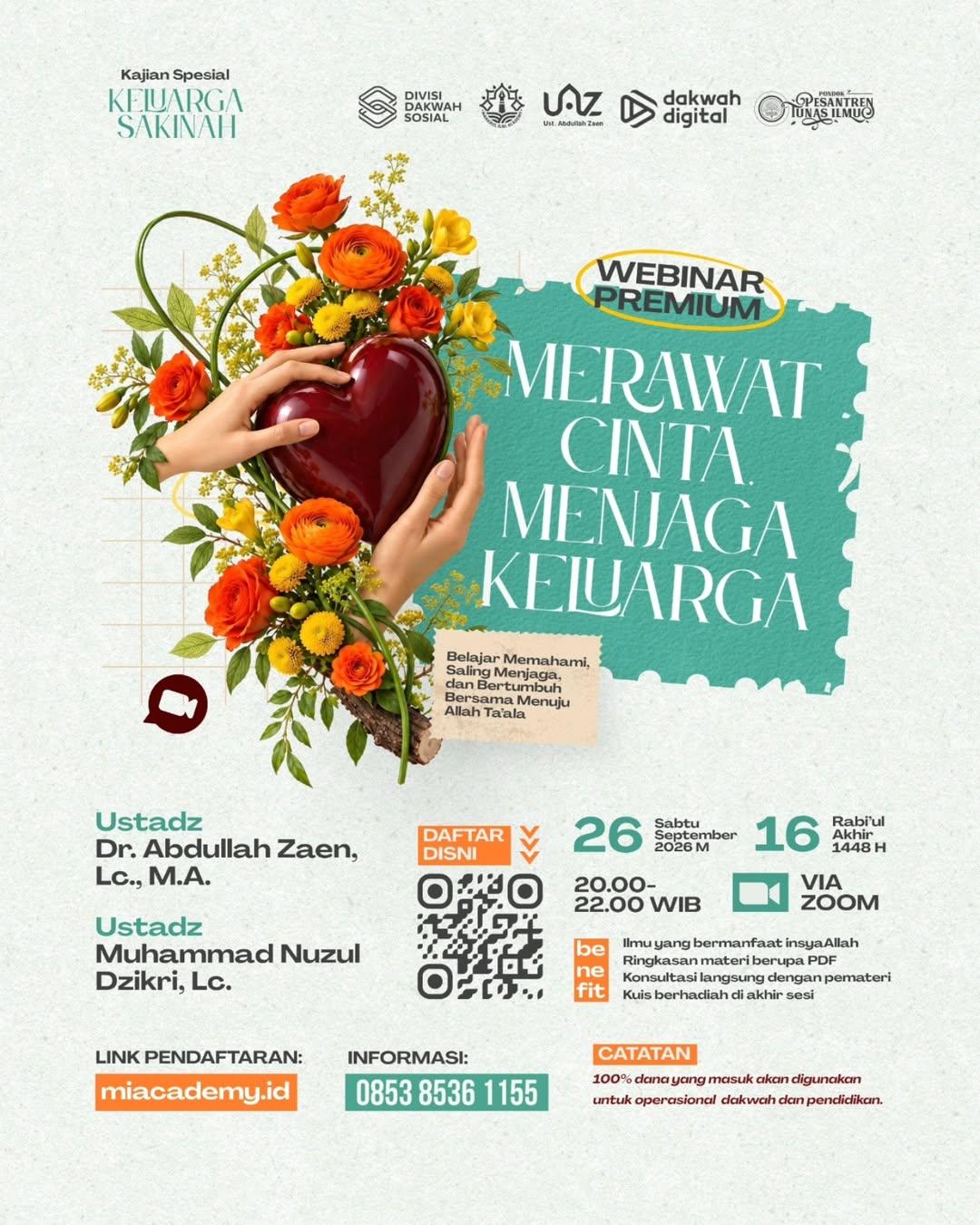 Webinar Premium Keluarga Sakinah: Merawat Cinta, Menjaga Keluarga
