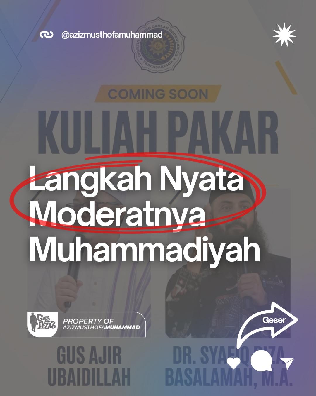 Kuliah Pakar Langkah Nyata Moderatnya Muhammadiyah