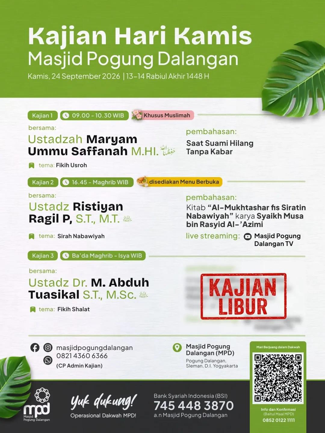 Kajian Muslimah: Saat Suami Hilang Tanpa Kabar