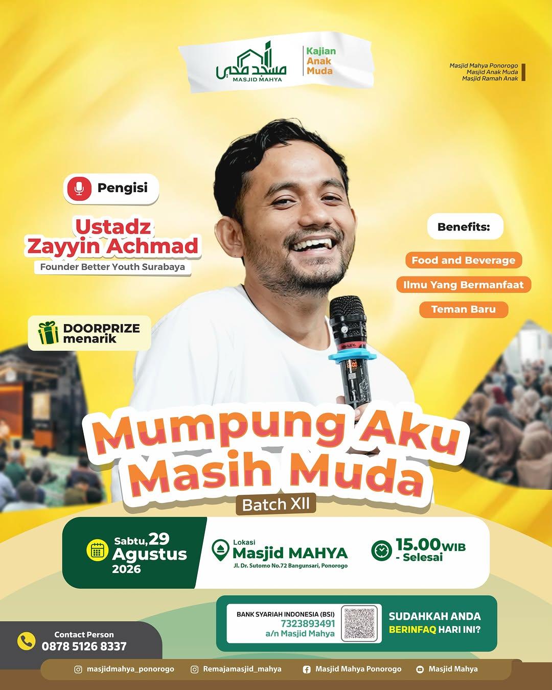 Kajian Anak Muda Batch XII: Mumpung Aku Masih Muda