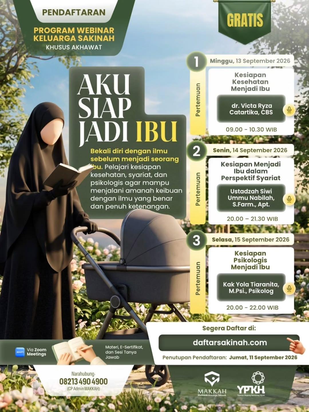 Program Webinar Keluarga Sakinah: Kesiapan Menjadi Ibu