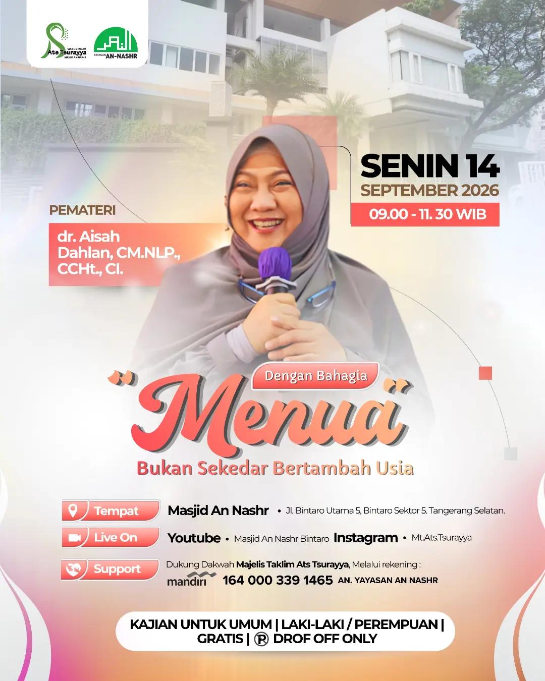 Dengan Bahagia Menua Bukan Sekedar Bertambah Usia