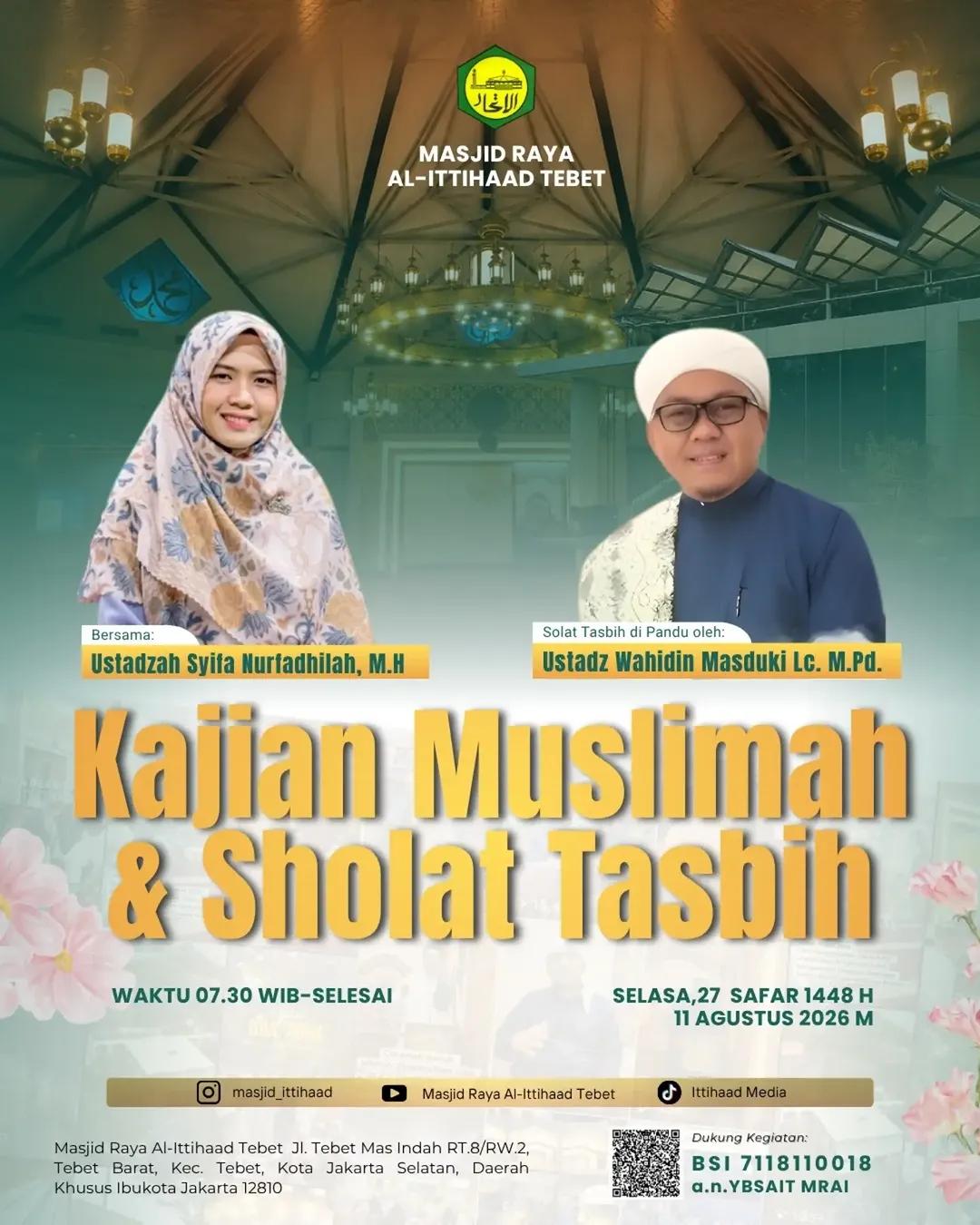 Kajian Muslimah & Sholat Tasbih