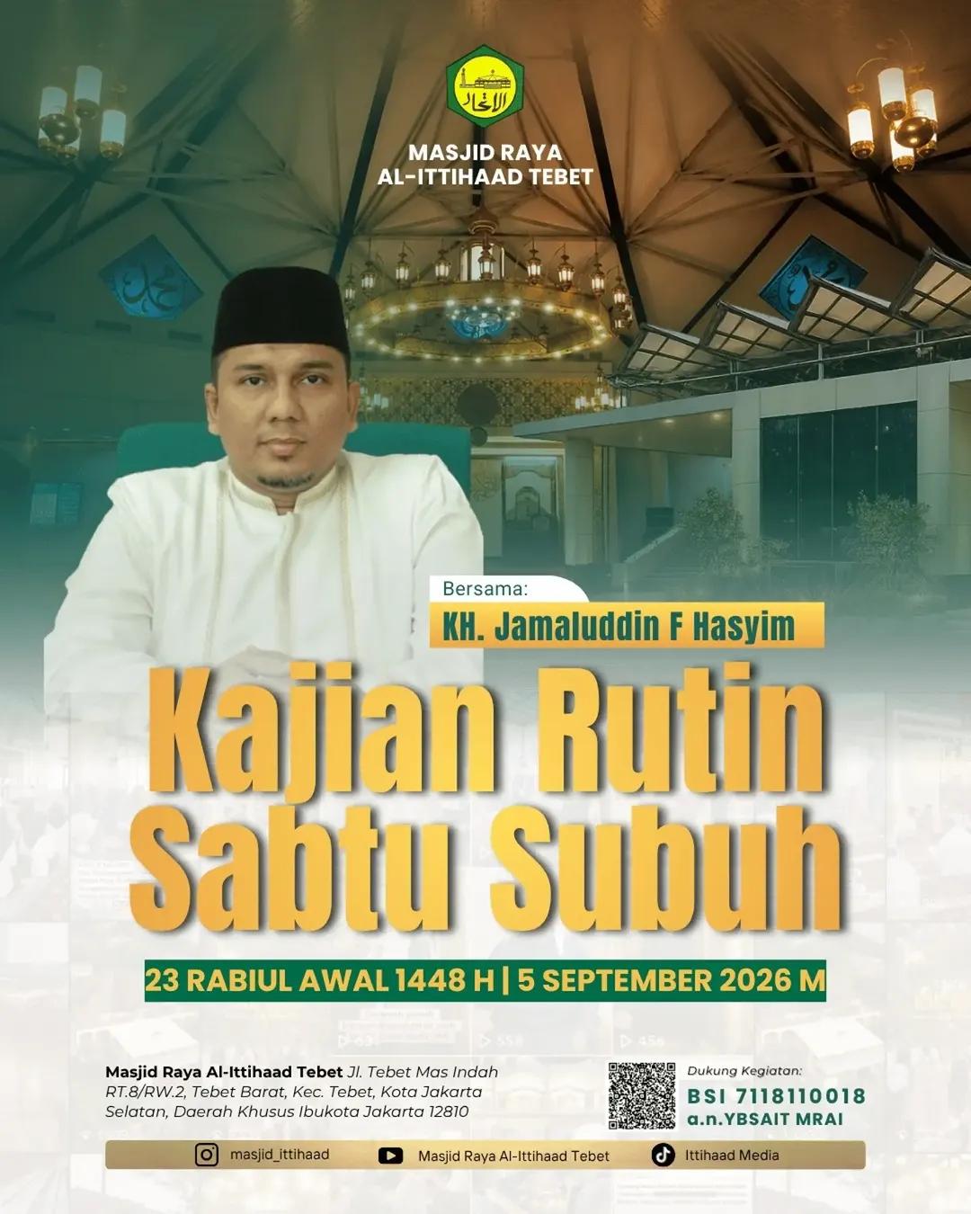 Kajian Rutin Sabtu Subuh