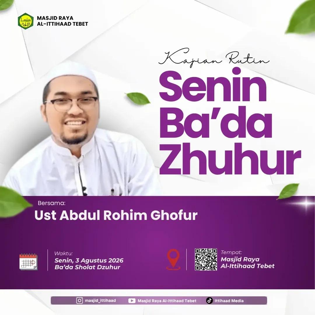 Kajian Rutin Senin Ba'da Zhuhur