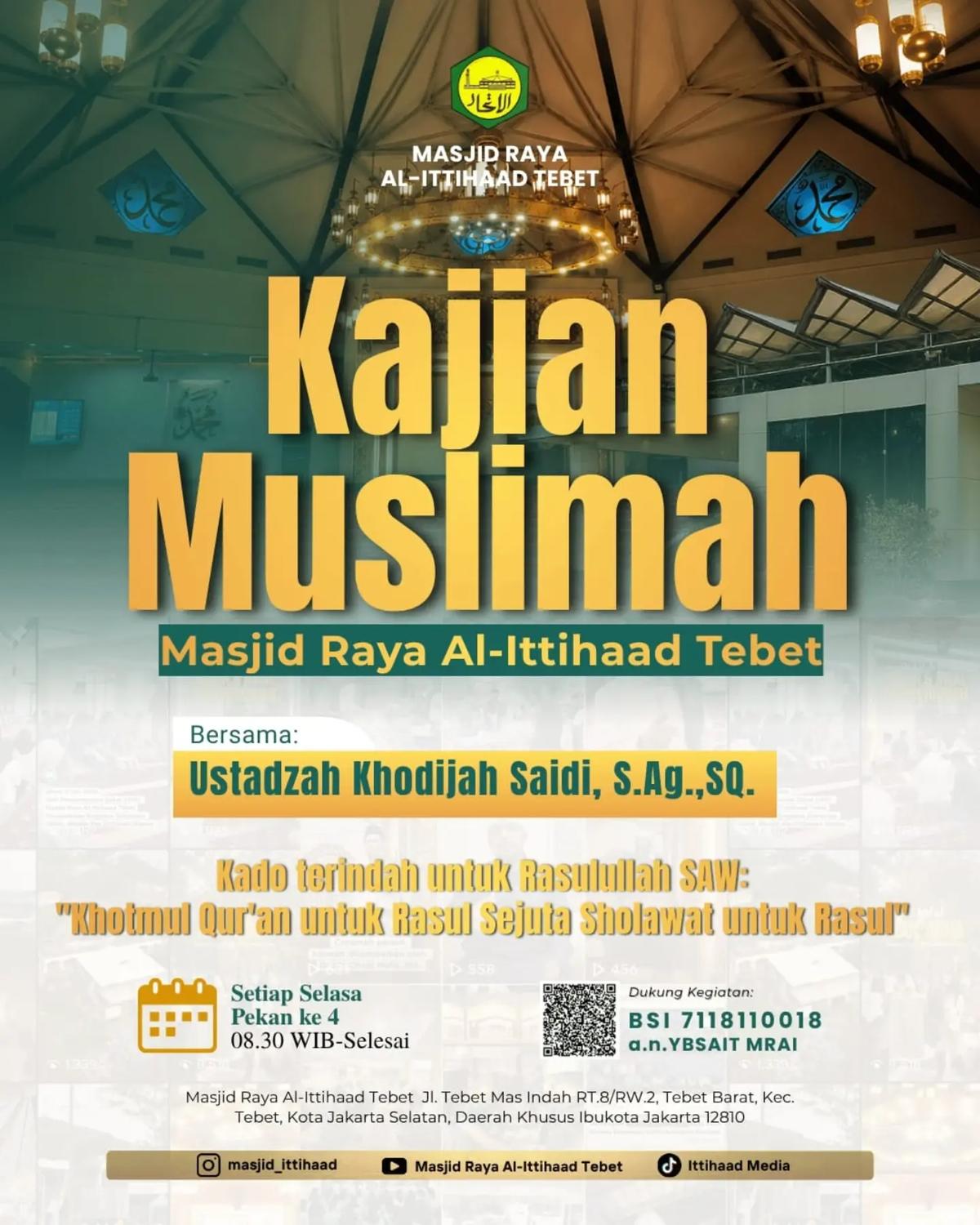 Kajian Muslimah: Kado terindah untuk Rasulullah SAW