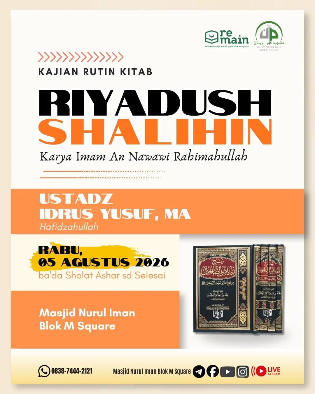 Kajian Rutin Kitab Karya Imam An Nawawi