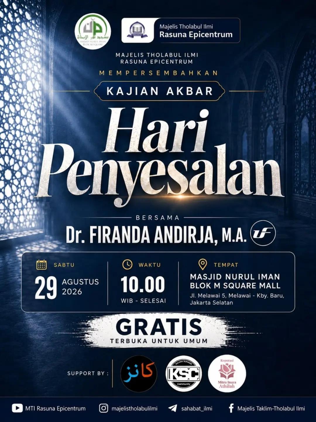 Kajian Akbar: Hari Penyesalan