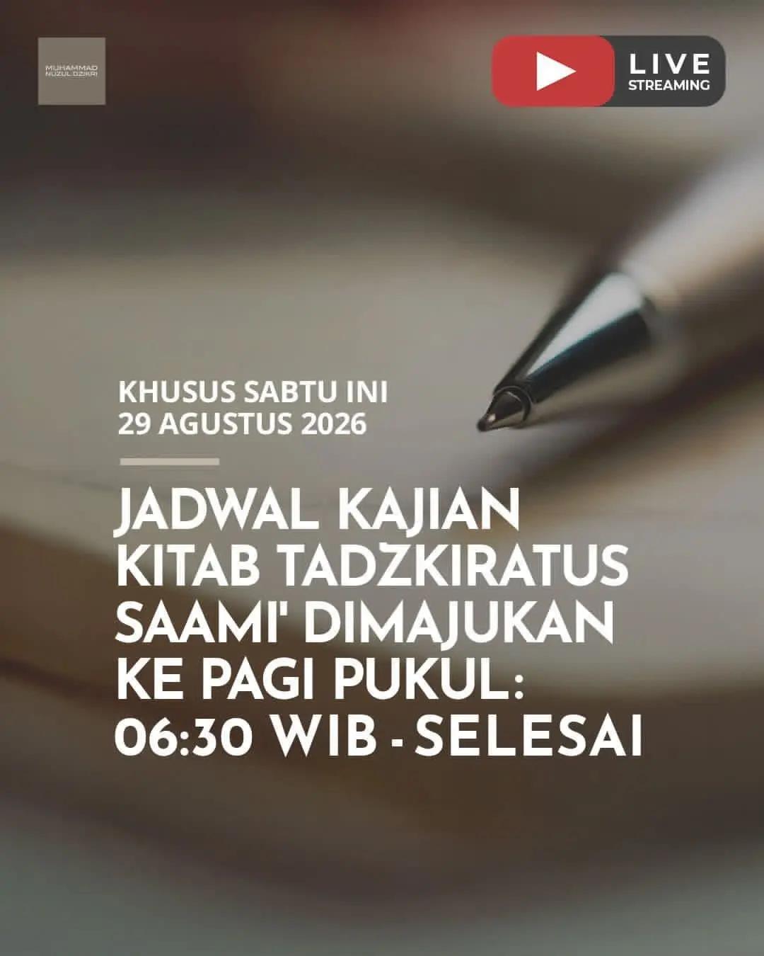 Kajian Rutin Tadzkiratus Saami'