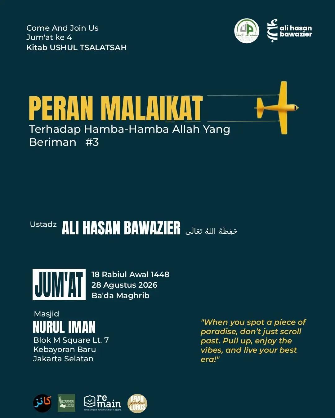 Kajian Rutin Jum'at Ke-4: Peran Malaikat Terhadap Hamba-Hamba Allah Yang Beriman