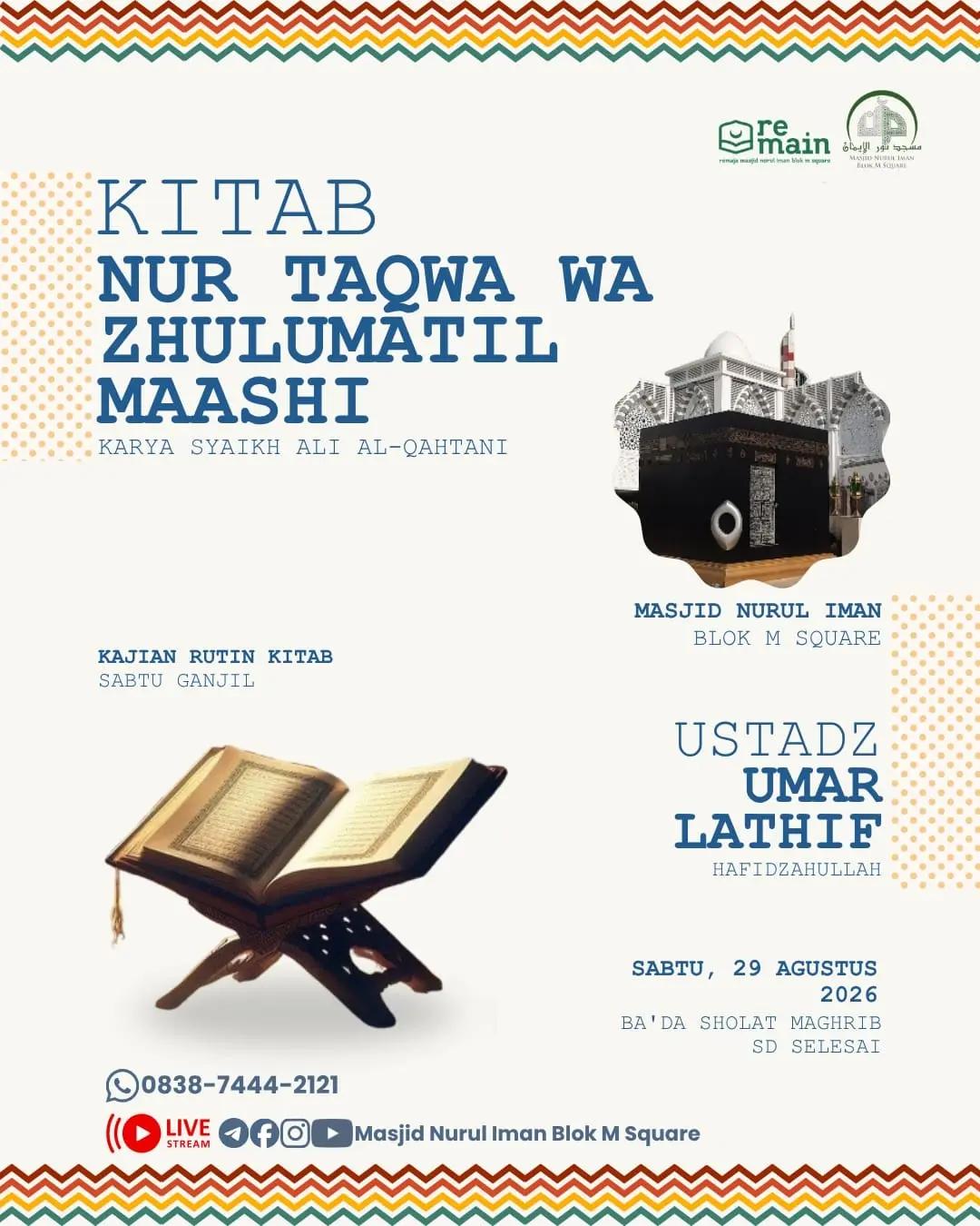 Kajian Rutin Kitab Nurut Taqwa wa Zhulumatil Maashi