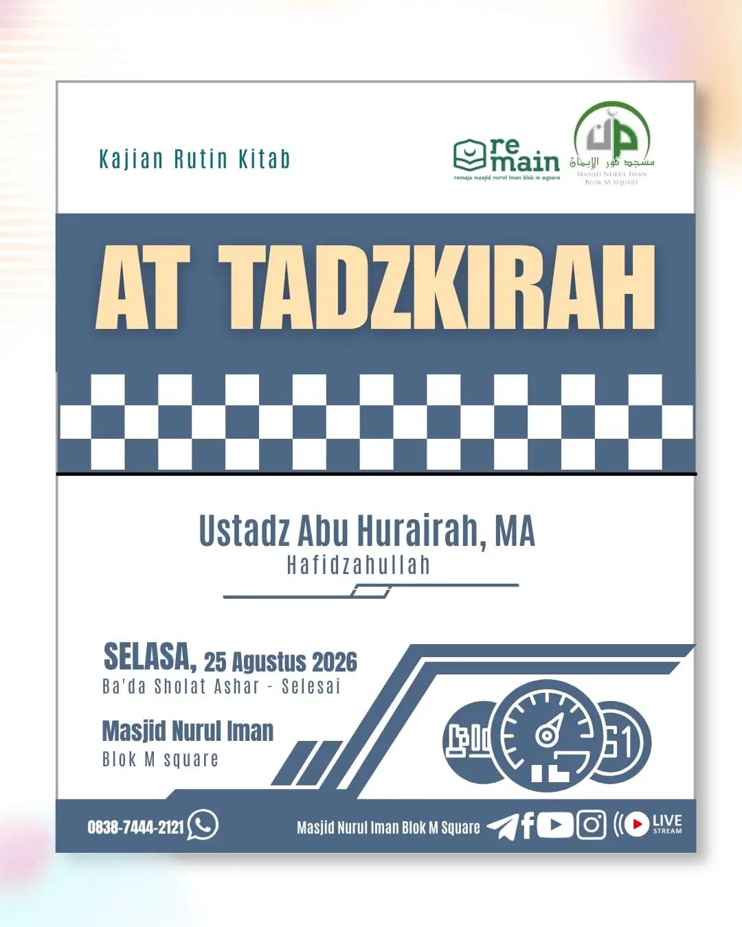 Kajian Rutin Kitab At Tadzkirah