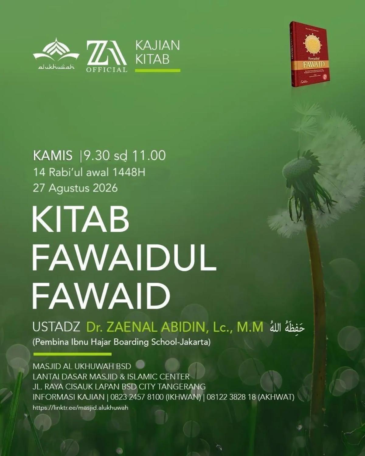 Kajian Kitab Fawaidul Fawaid