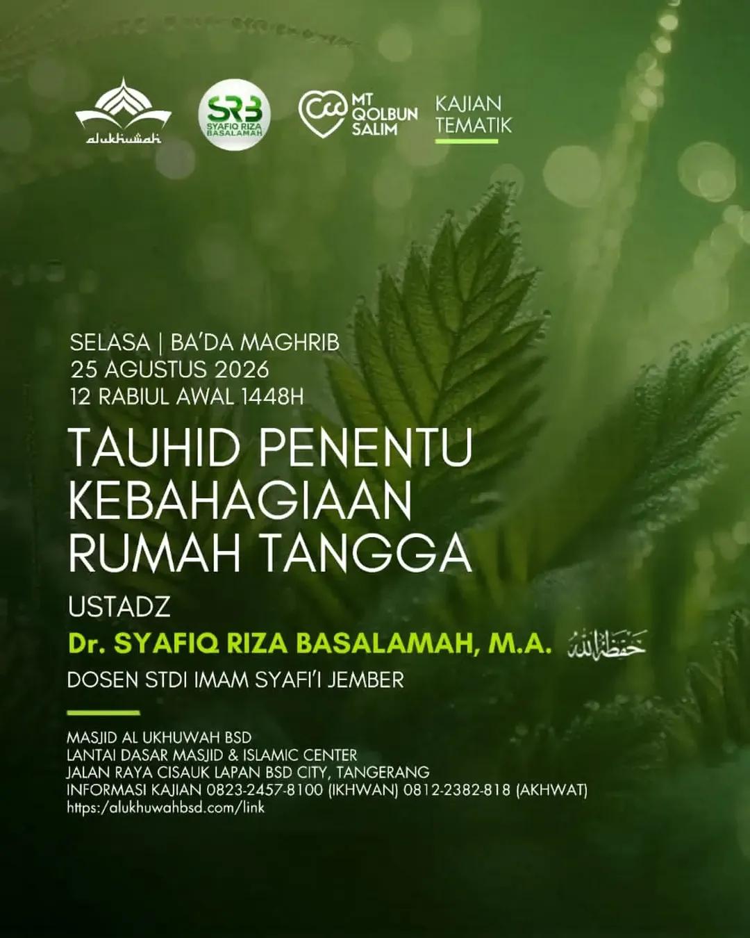 Tauhid Penentu Kebahagiaan Rumah Tangga