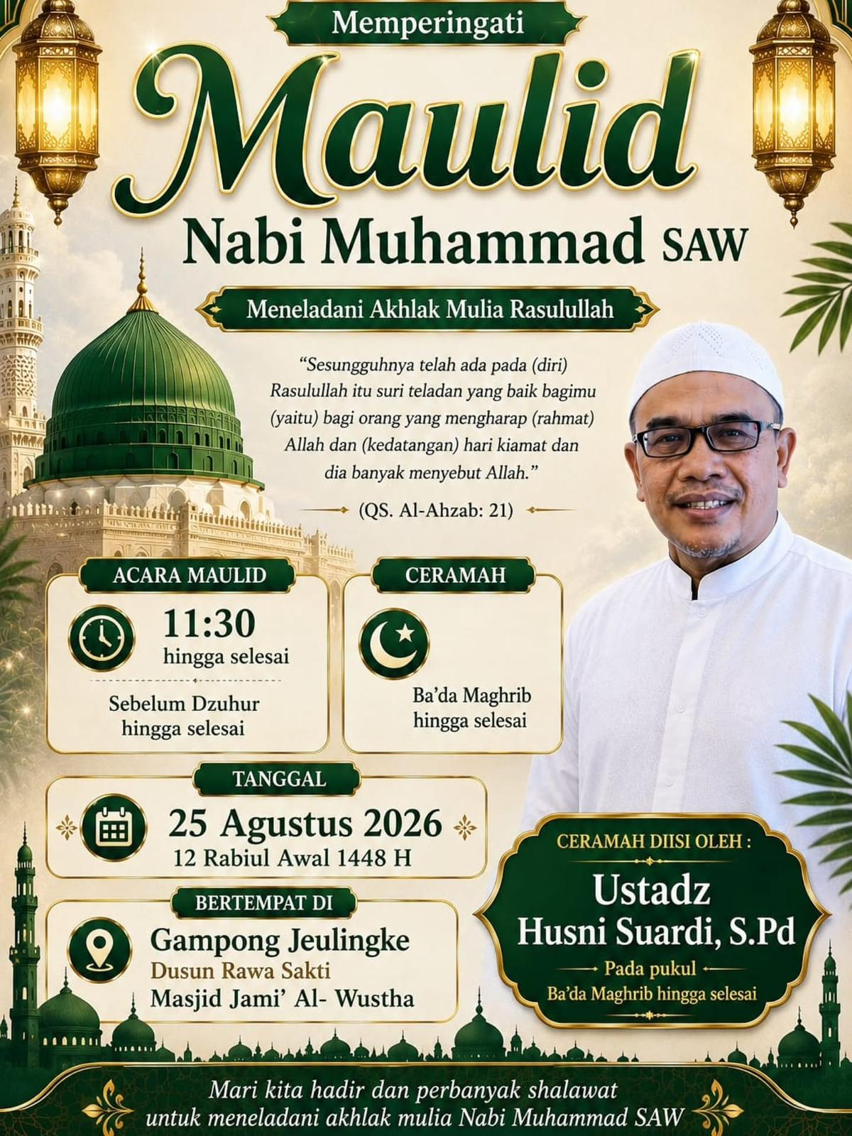 Peringatan Maulid Nabi Muhammad SAW 1448H