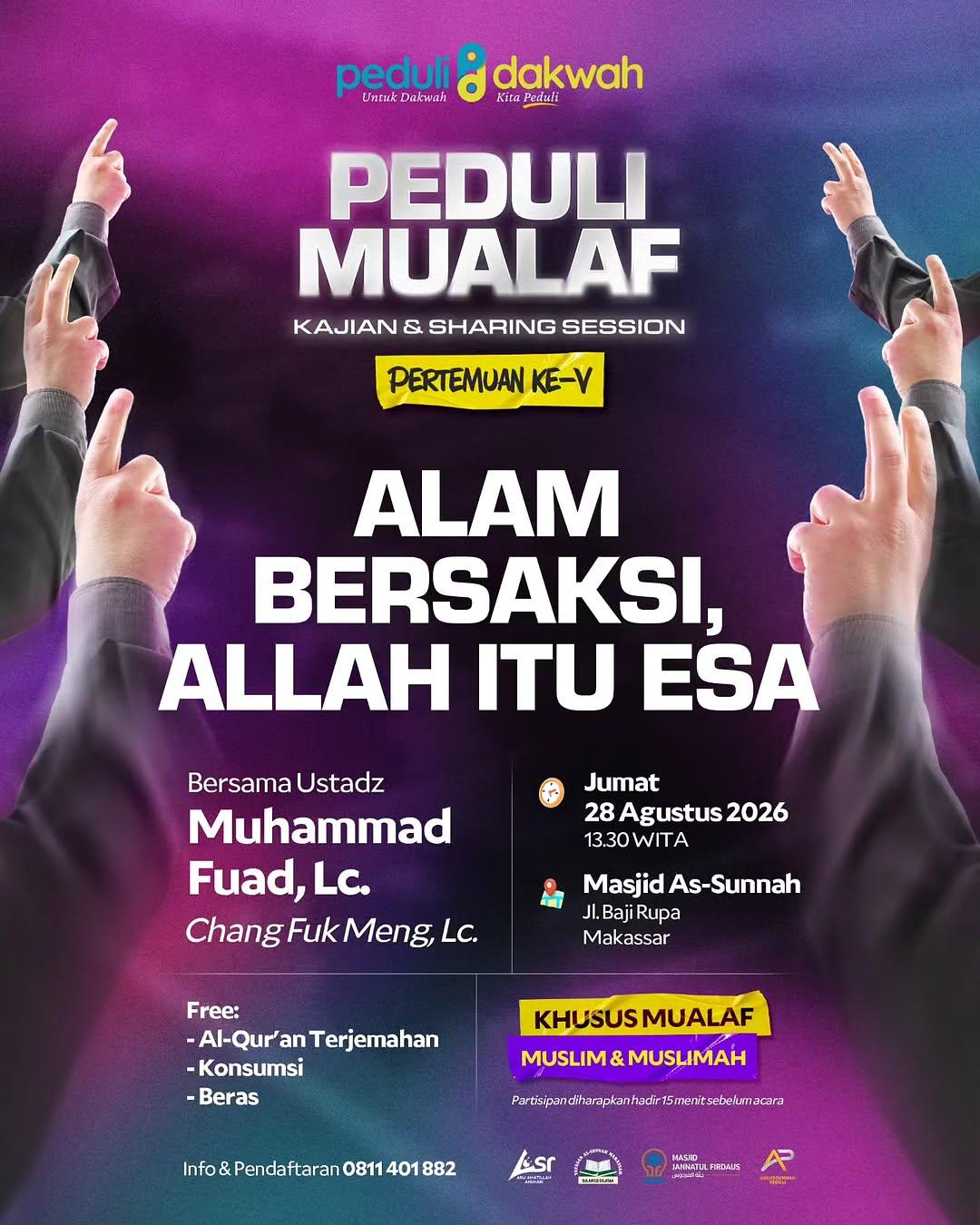 Kajian & Sharing Session: Alam Bersaksi, Allah Itu Esa