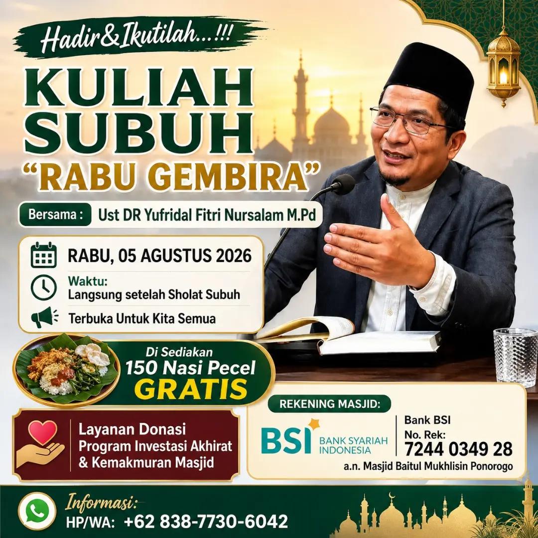 Kuliah Subuh Rabu Gembira