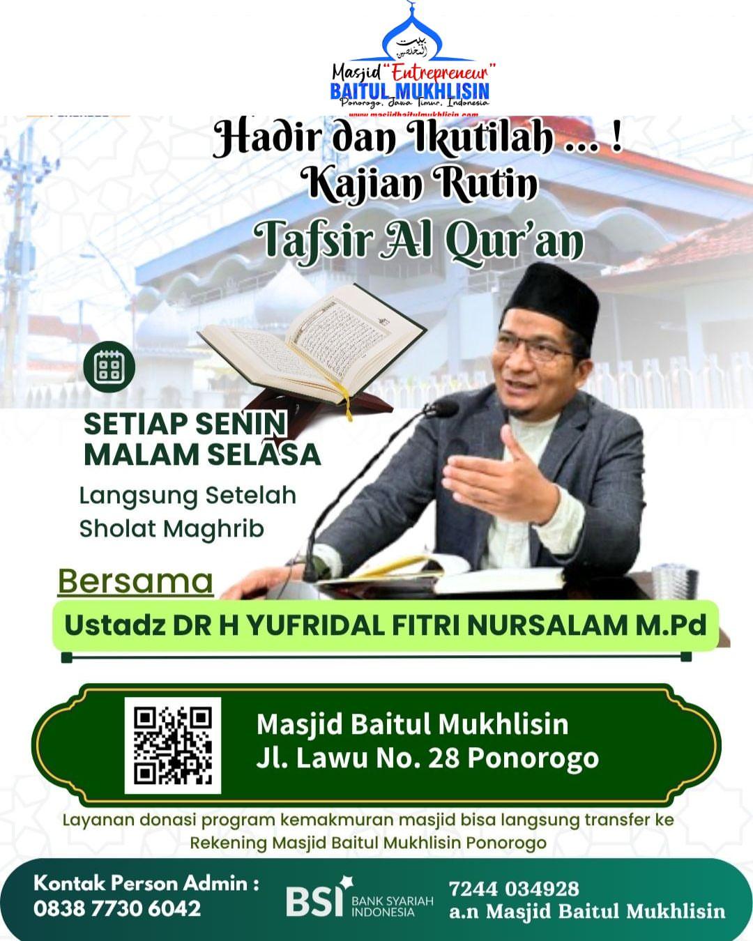 Kajian Rutin Kitab Tafsir Al-Qur'an