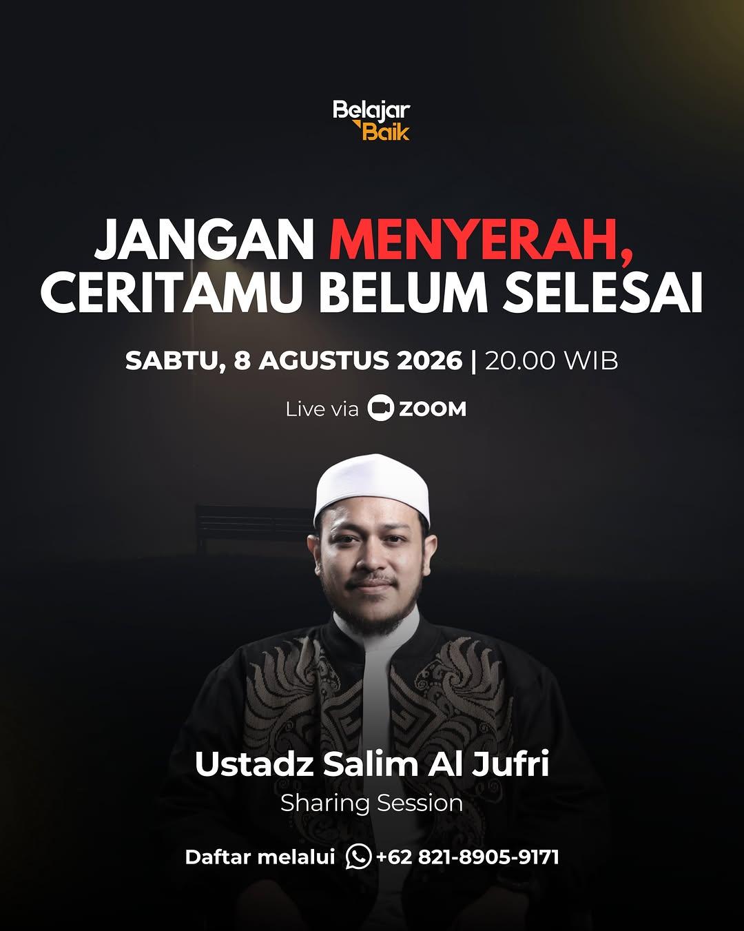 Sharing Session - Jangan Menyerah, Ceritamu Belum Selesai