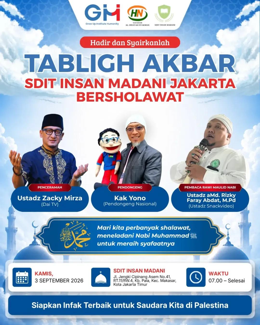 Tabligh Akbar SDIT Insan Madani Jakarta Bersholawat