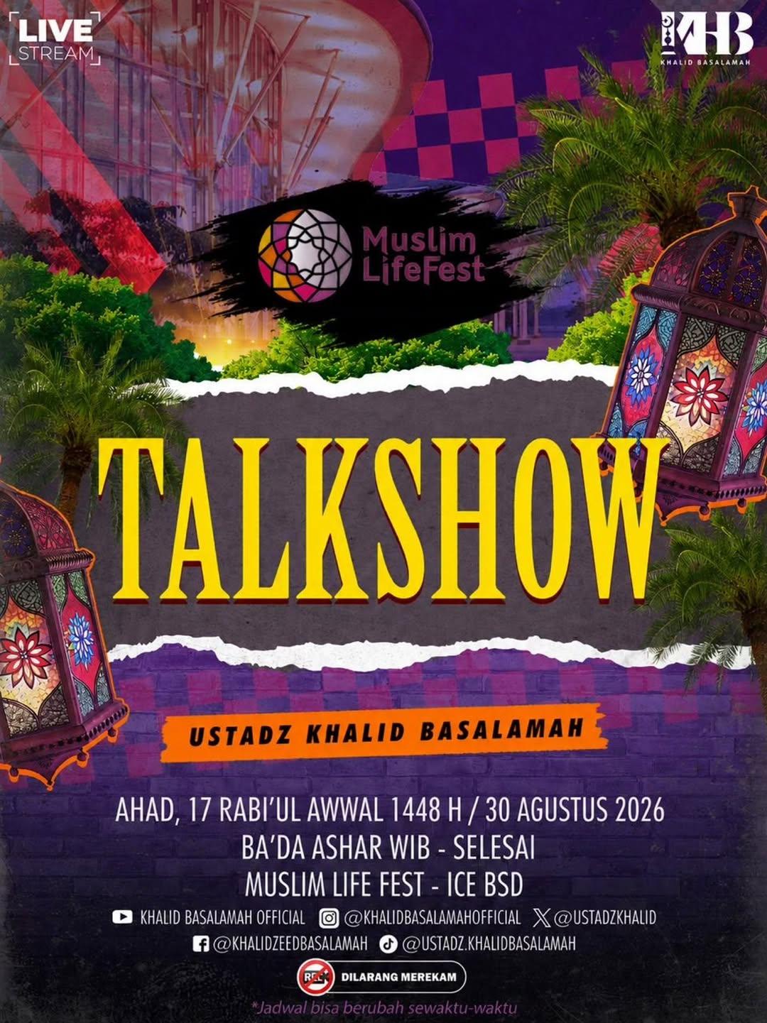 Talkshow Muslim LifeFest