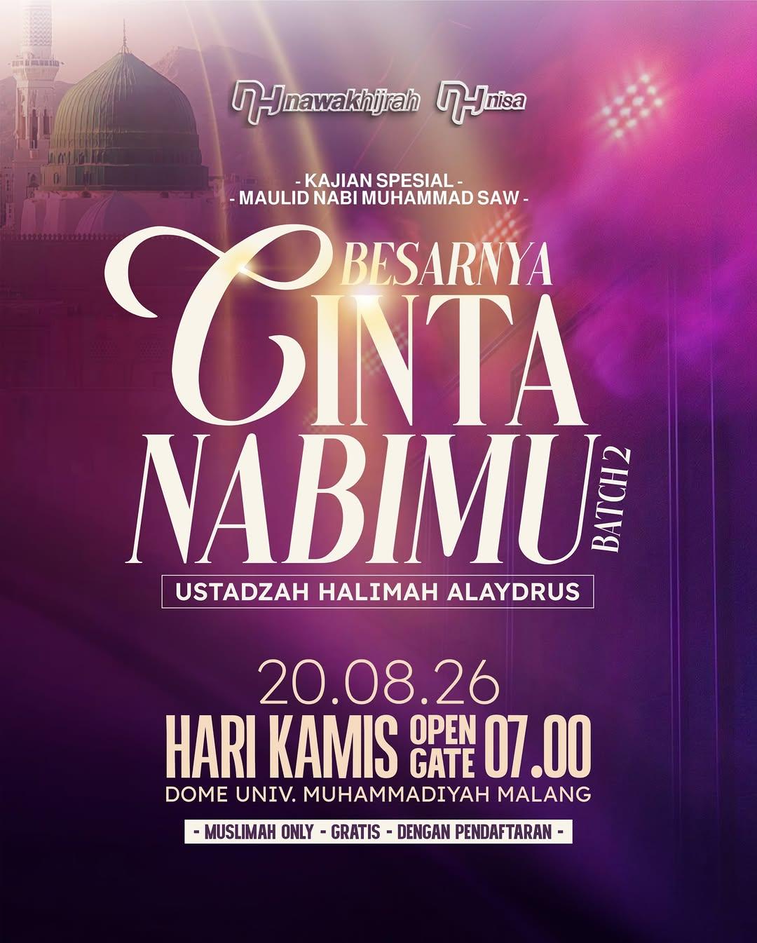 Kajian Spesial Maulid Nabi Muhammad SAW - Besarnya Cinta