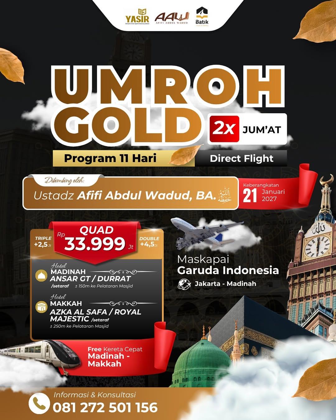 Umroh Gold Program 11 Hari