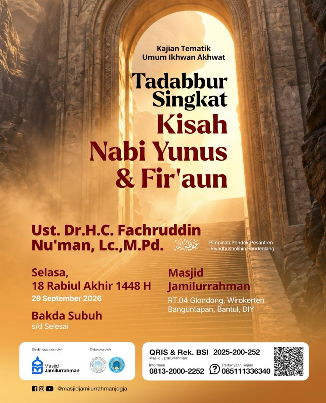 TADABUR SINGKAT KISAH NABI YUNUS & FIR'AUN