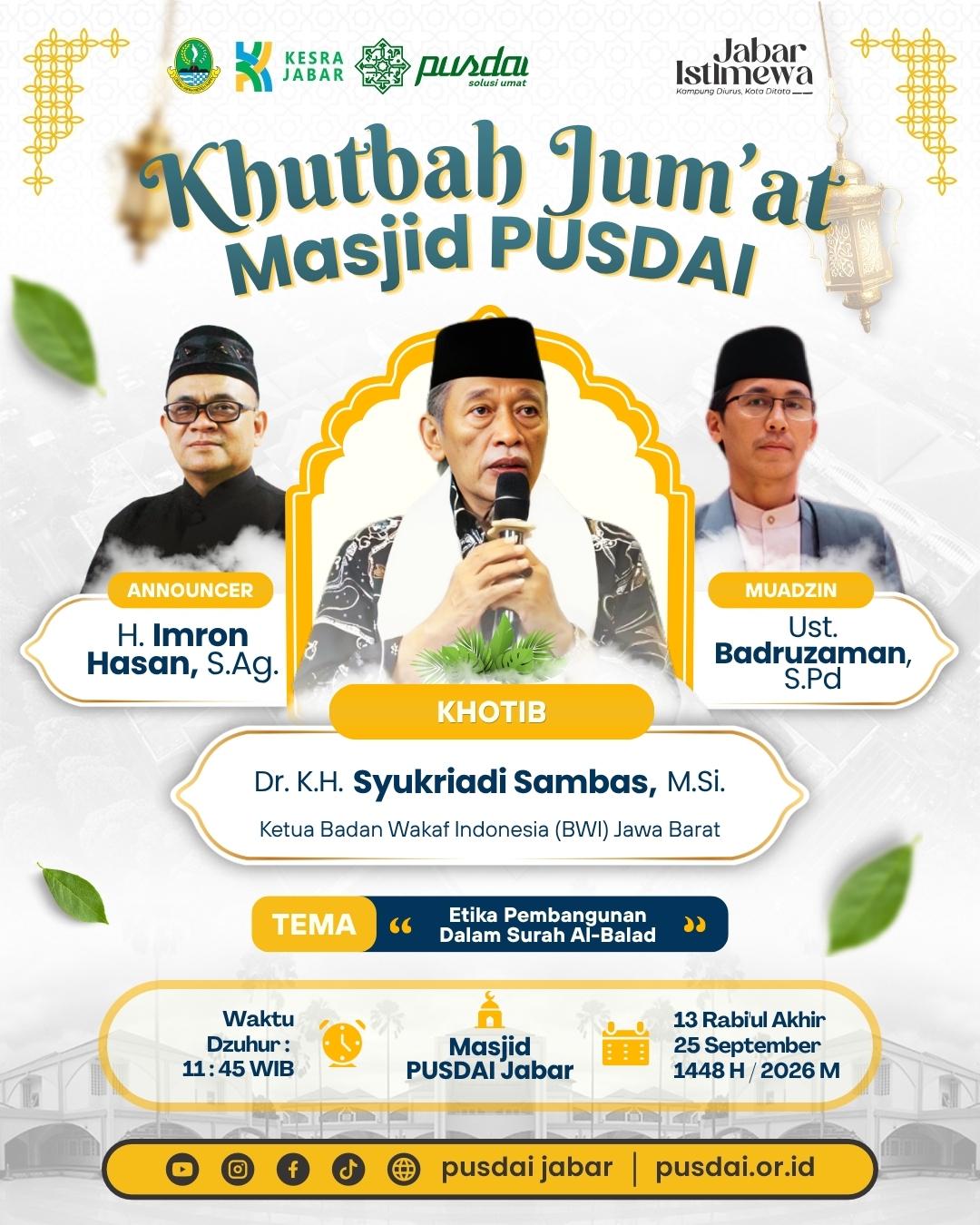 Khutbah Jum'at: Etika Pembangunan Dalam Surah Al-Balad
