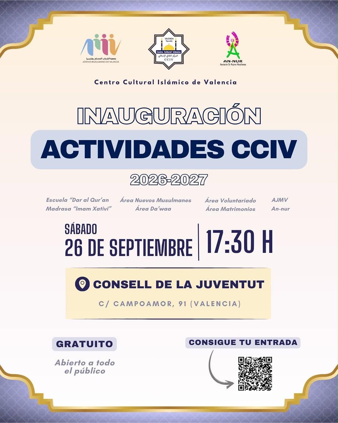 Inauguración de Actividades CCIV 2026-2027