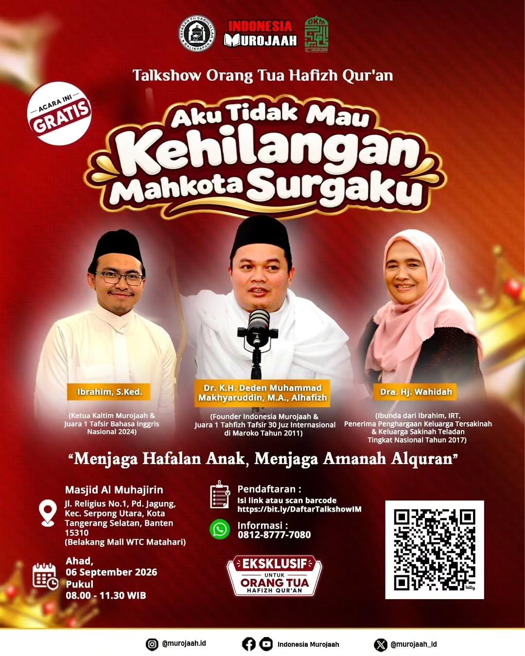 Talkshow Orang Tua Hafizh Qur’an
