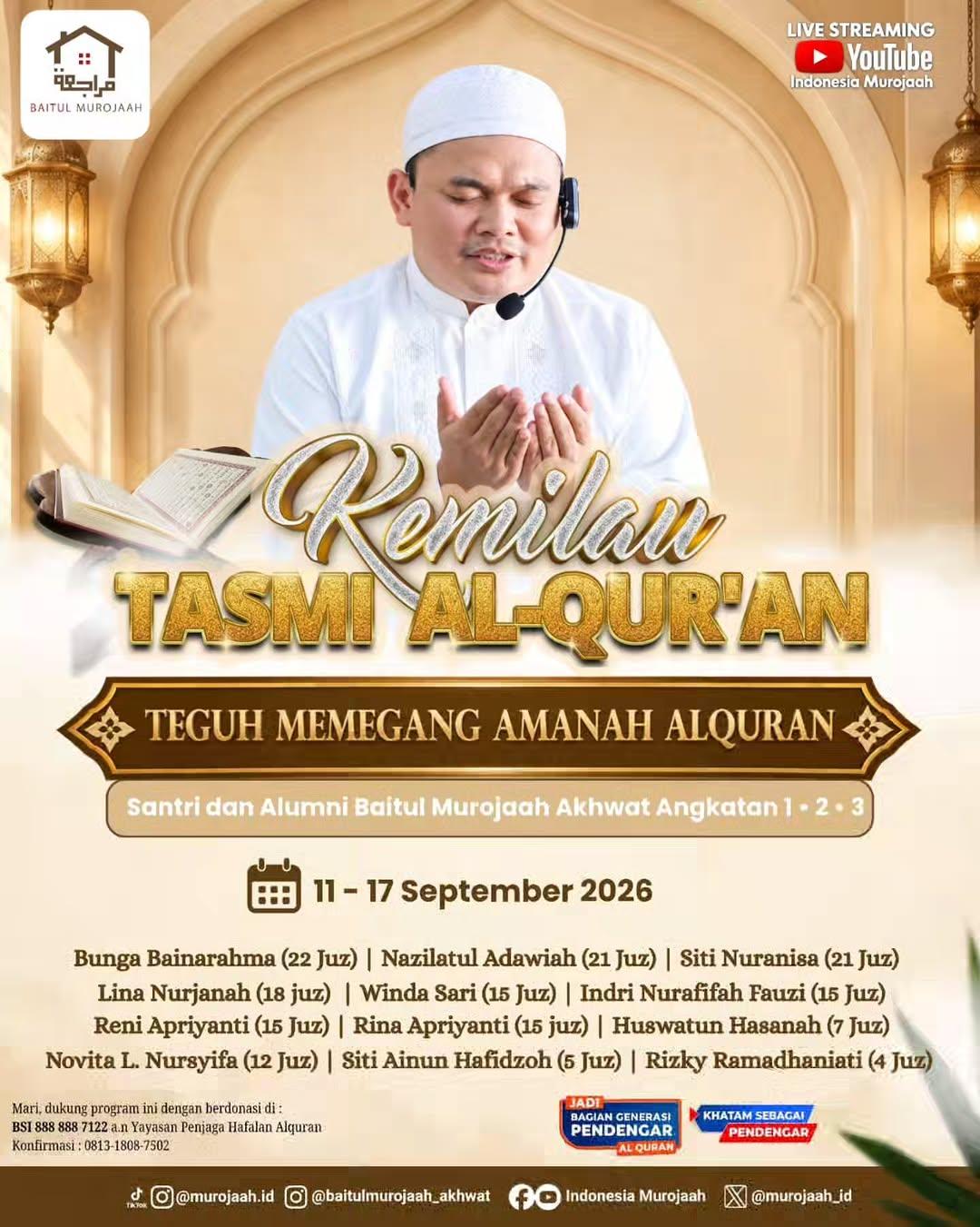Kemilau Tasmi Alquran: Teguh Memegang Amanah Alquran