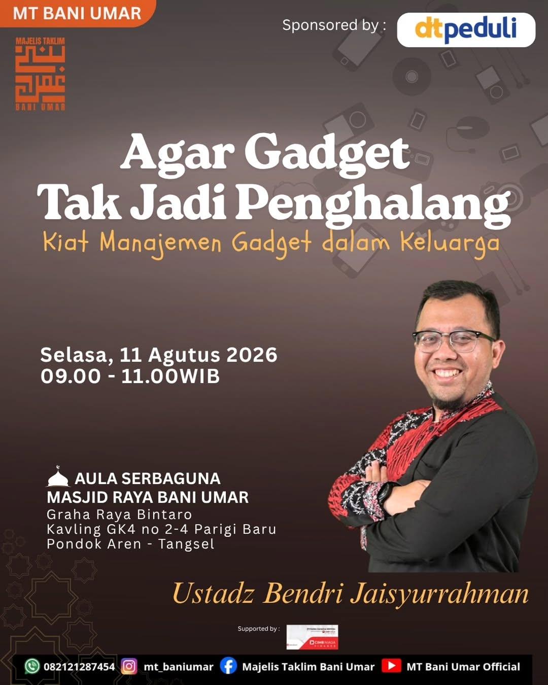 Kajian Selasa Duha: Agar Gadget Tak Jadi Penghalang: Kiat Manajemen Gadget dalam Keluarga