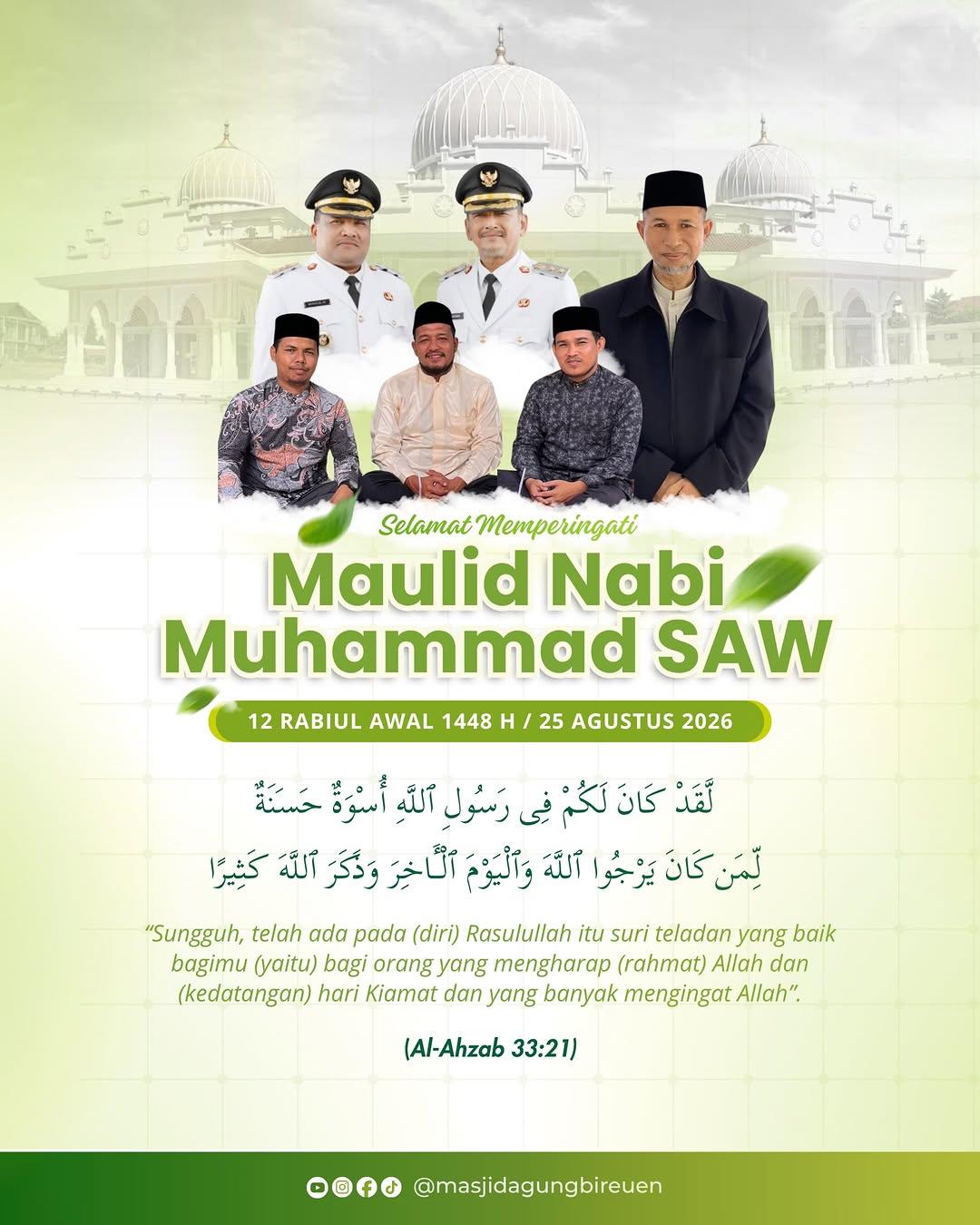 Maulid Nabi Besar Muhammad SAW 1448 H