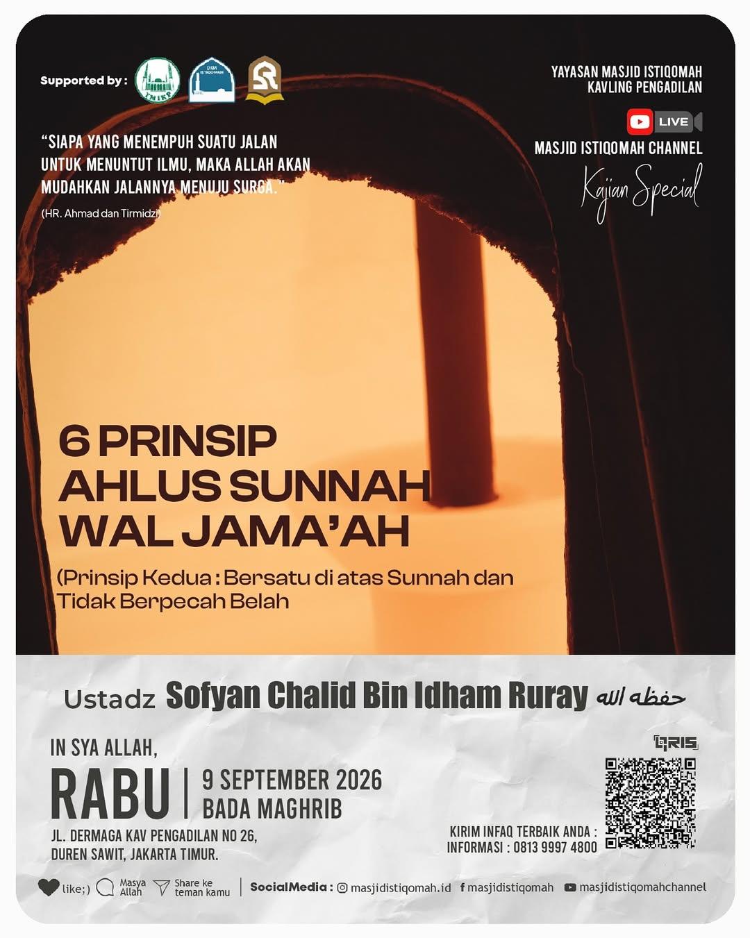 ENAM PRINSIP AHLUS SUNNAH WAL JAMAAH