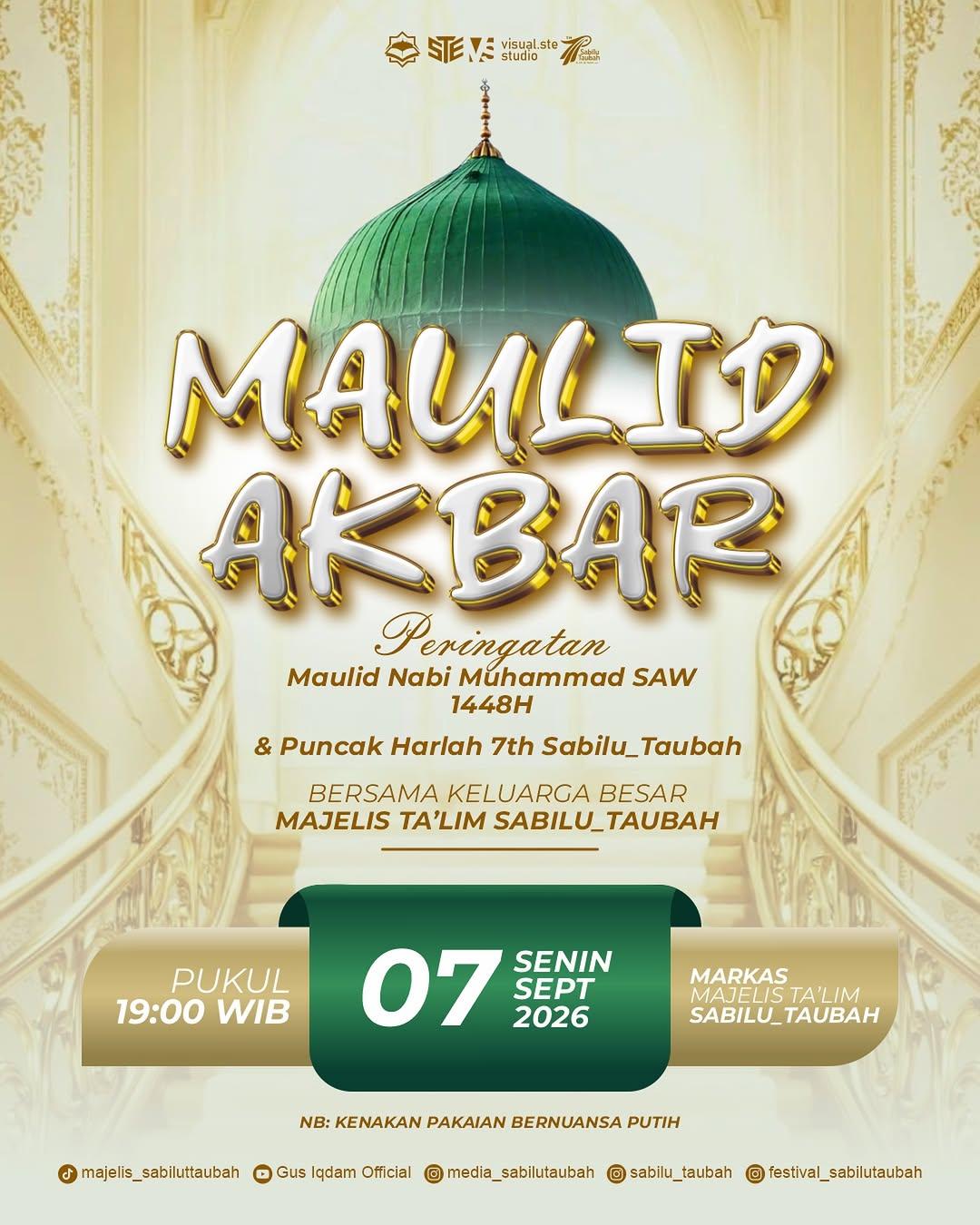 MAULID AKBAR & PUNCAK HARLAH 7th SABILLU_TAUBAH