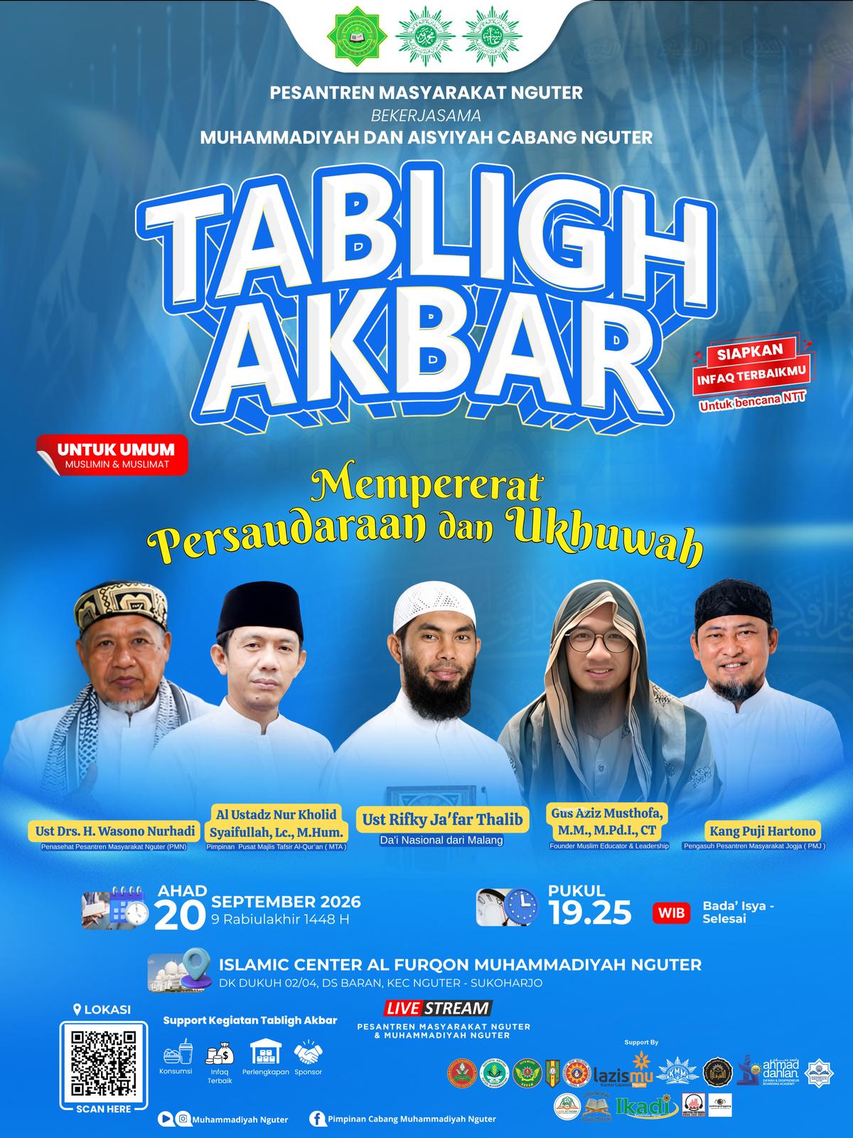 Tabligh Akbar Pesantren Masyarakat Nguter: Mempererat Persaudaraan dan Ukhuwah
