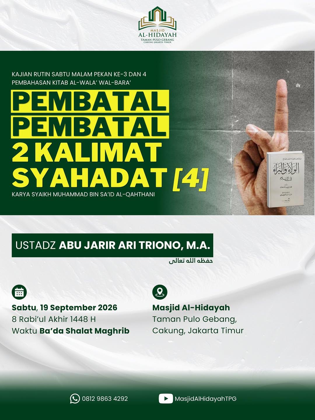 Pembatal-Pembatal 2 Kalimat Syahadat [4]