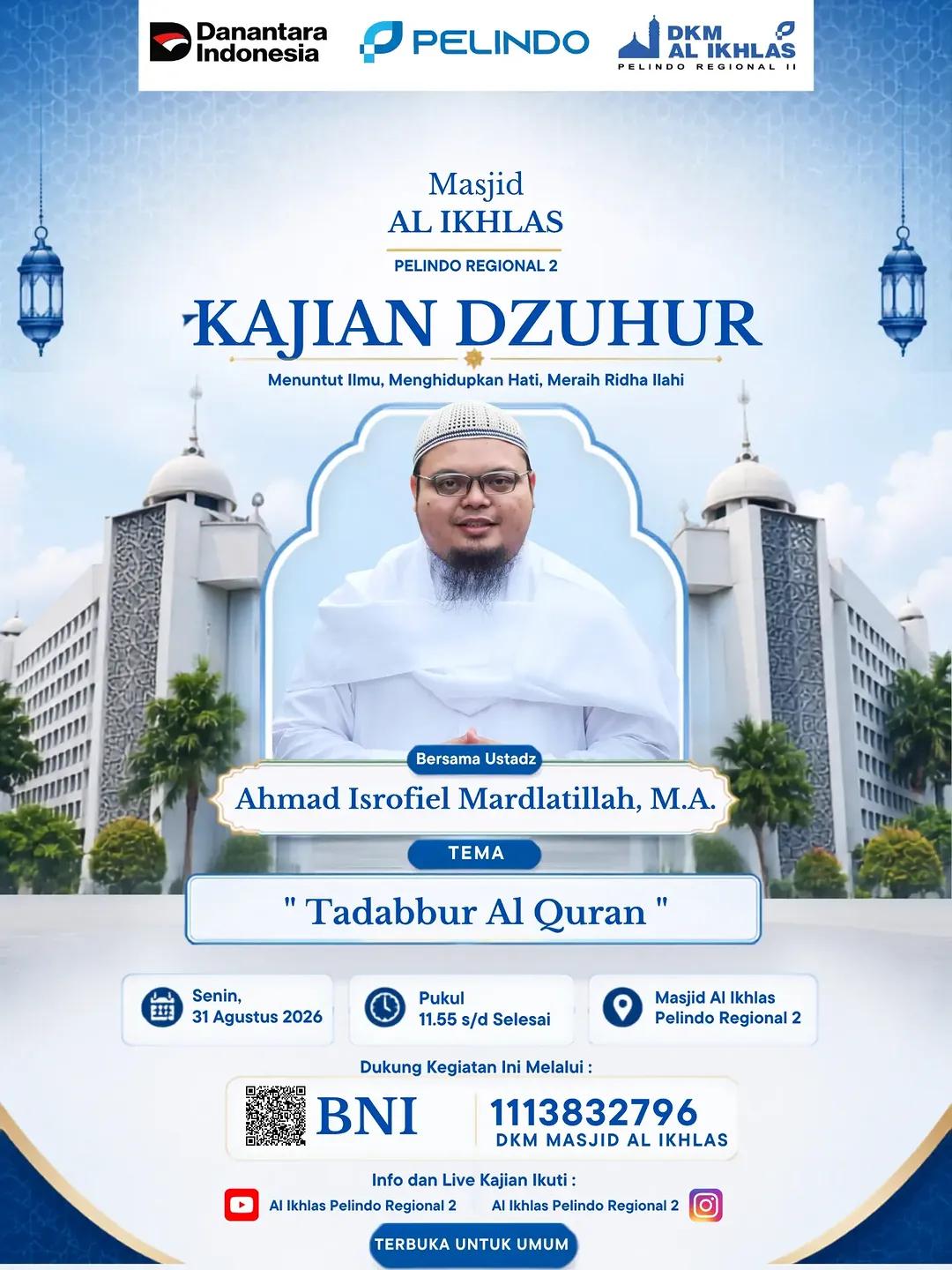 Kajian Dzuhur: Tadabbur Al Quran