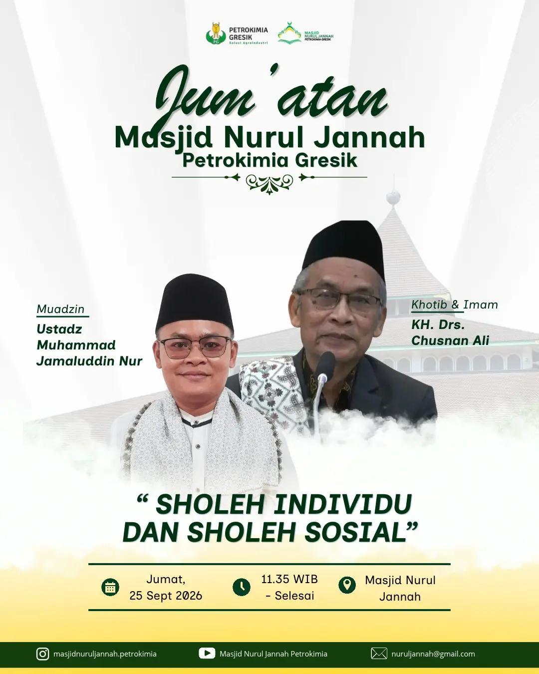 SHOLEH INDIVIDU DAN SHOLEH SOSIAL