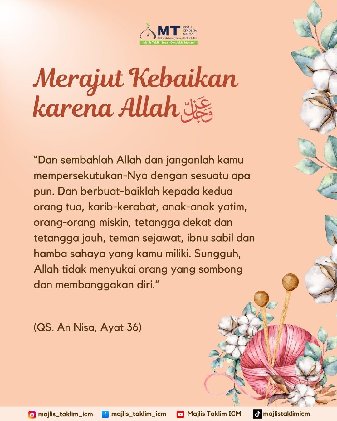 Kajian Akbar Merajut Kebaikan karena Allah