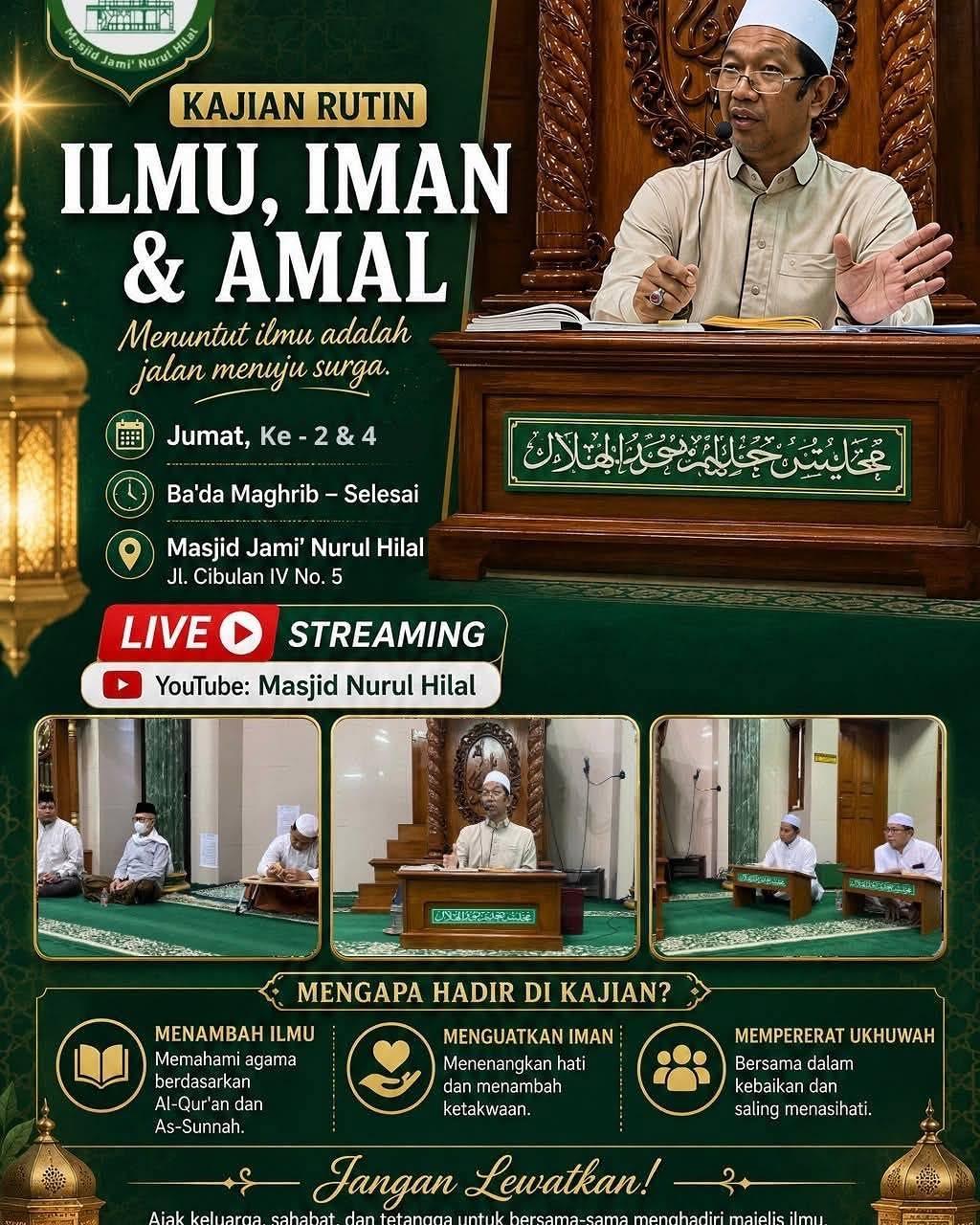 Pengajian Rutin Malam Sabtu - Kajian Kitab Daliylus Sa'ilin