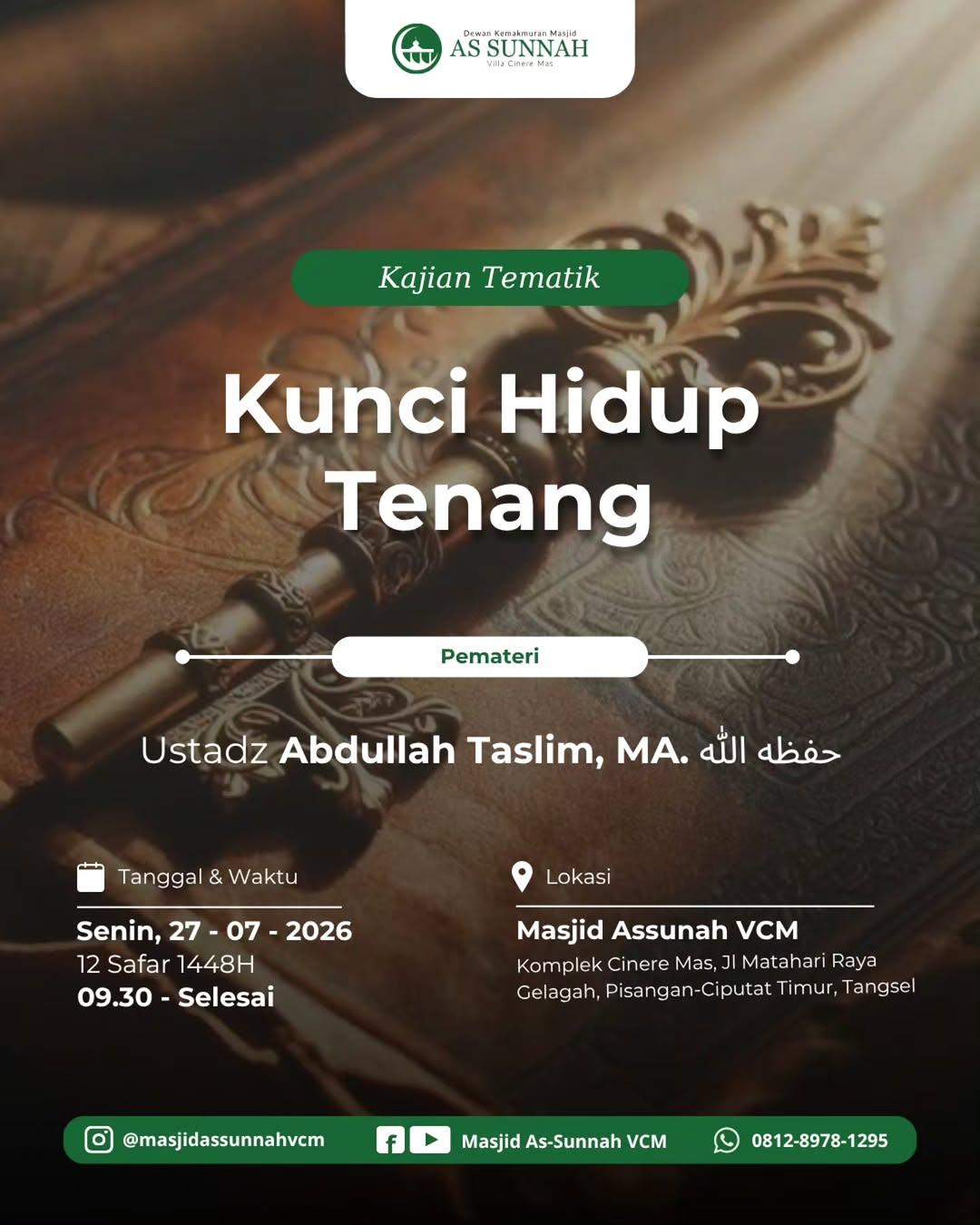 Kunci Hidup Tenang