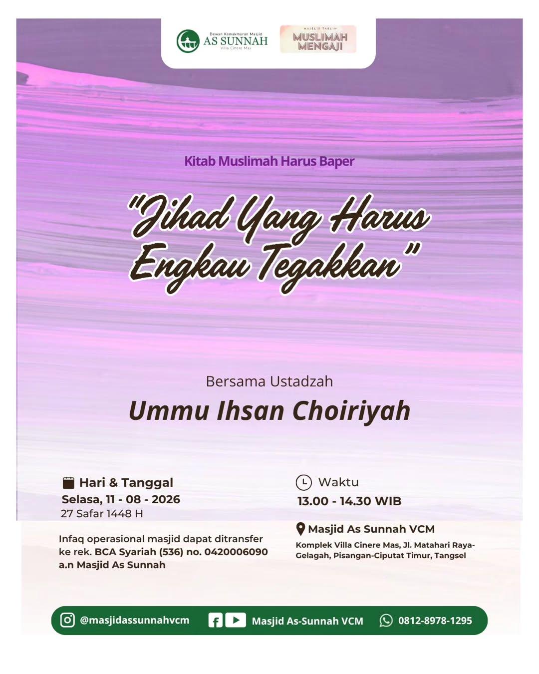 Jihad Yang Harus Engkau Tegakkan