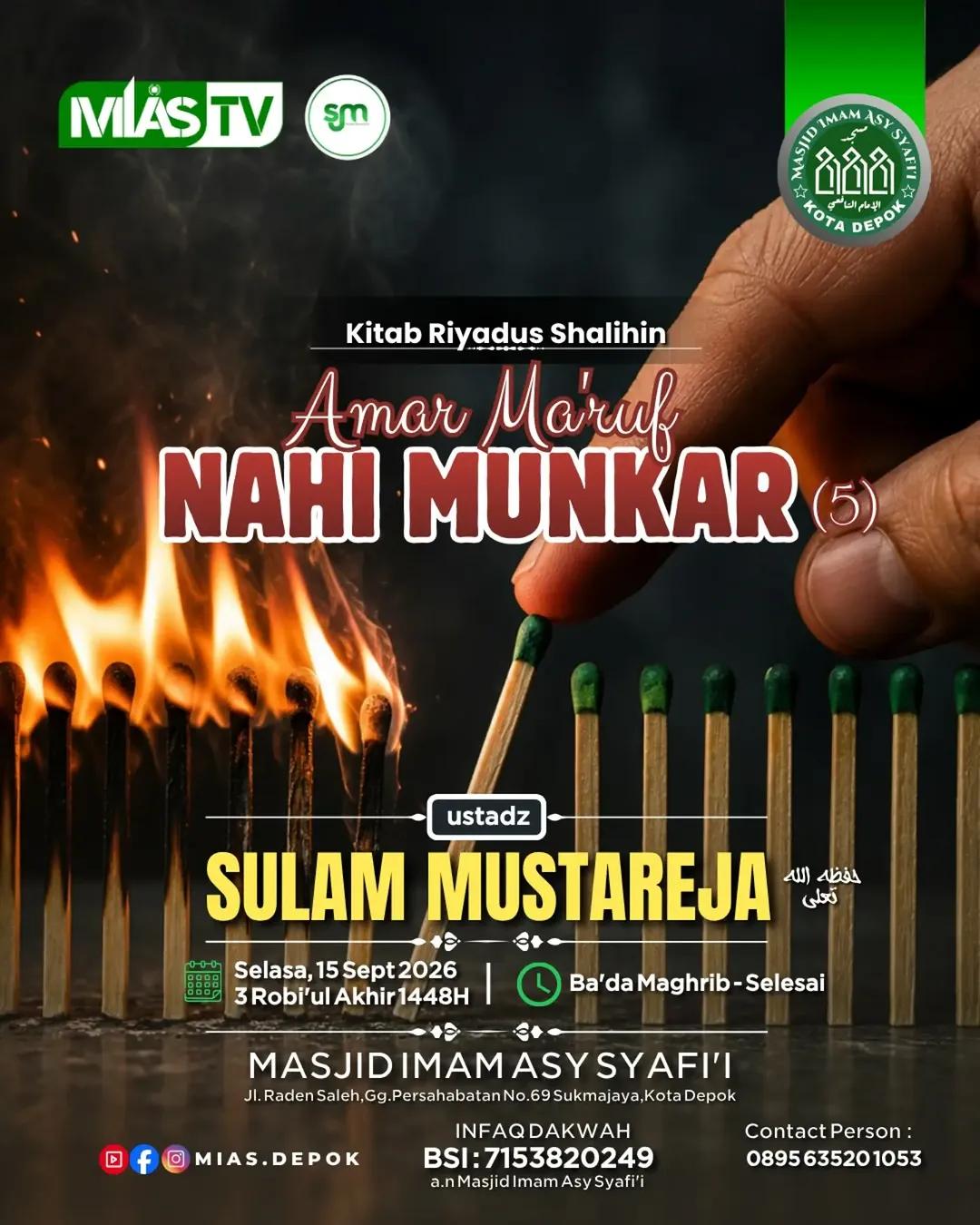 Kajian Kitab Riyadhus Shalihin: Bab 23 Amar Ma'ruf Nahi Munkar