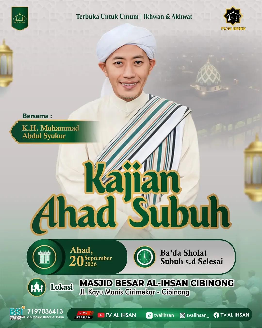 Kajian Ahad Subuh