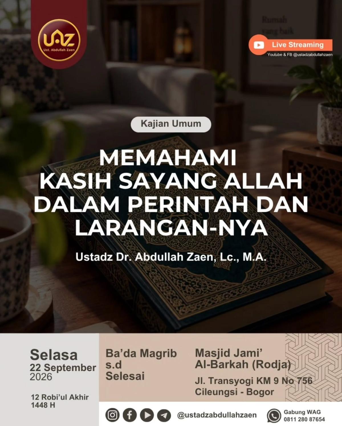 Memahami Kasih Sayang Allah Dalam Perintah Dan Larangan-Nya