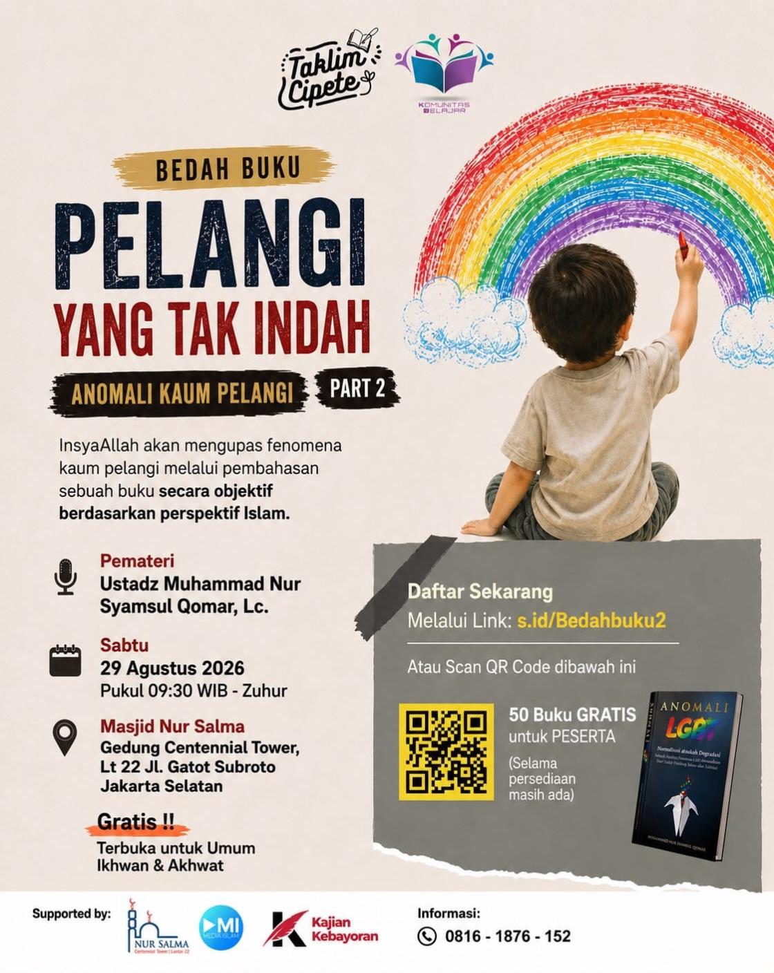 Bedah Buku: Anomali Kaum Pelangi (Pelangi Yang Tak Indah, Part 2)