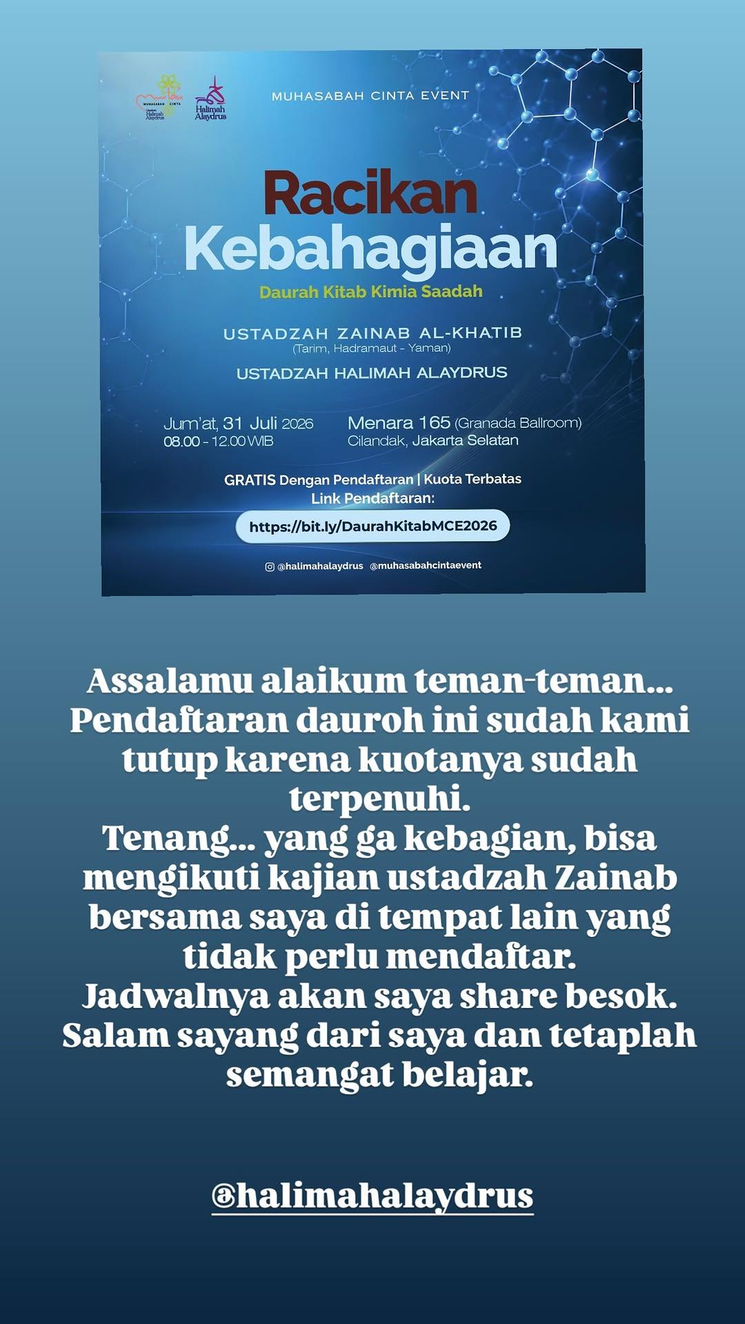 Daurah Kitab Kimia Saadah